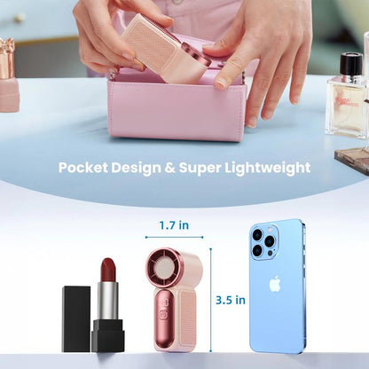 Mini Turbo Pocket Fan for Makeup, Travel & Hot Days
