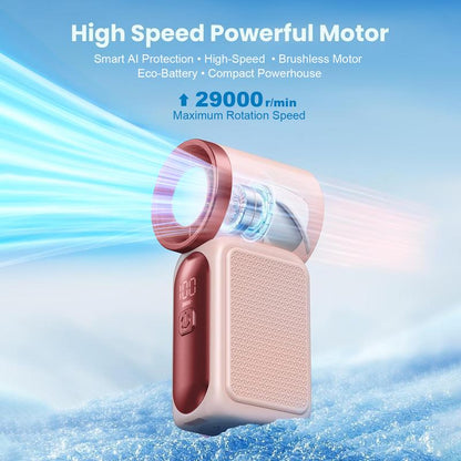 Mini Turbo Pocket Fan for Makeup, Travel & Hot Days