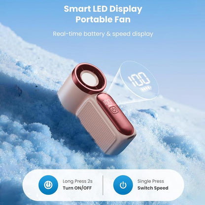 Mini Turbo Pocket Fan for Makeup, Travel & Hot Days